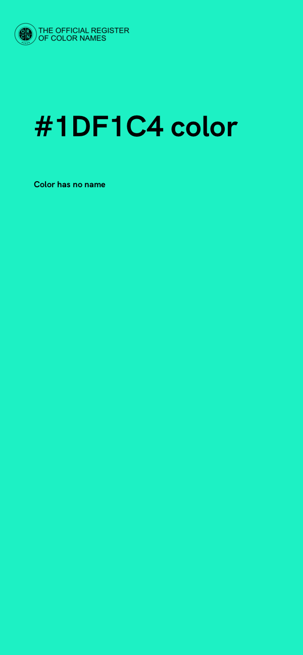 #1DF1C4 color image