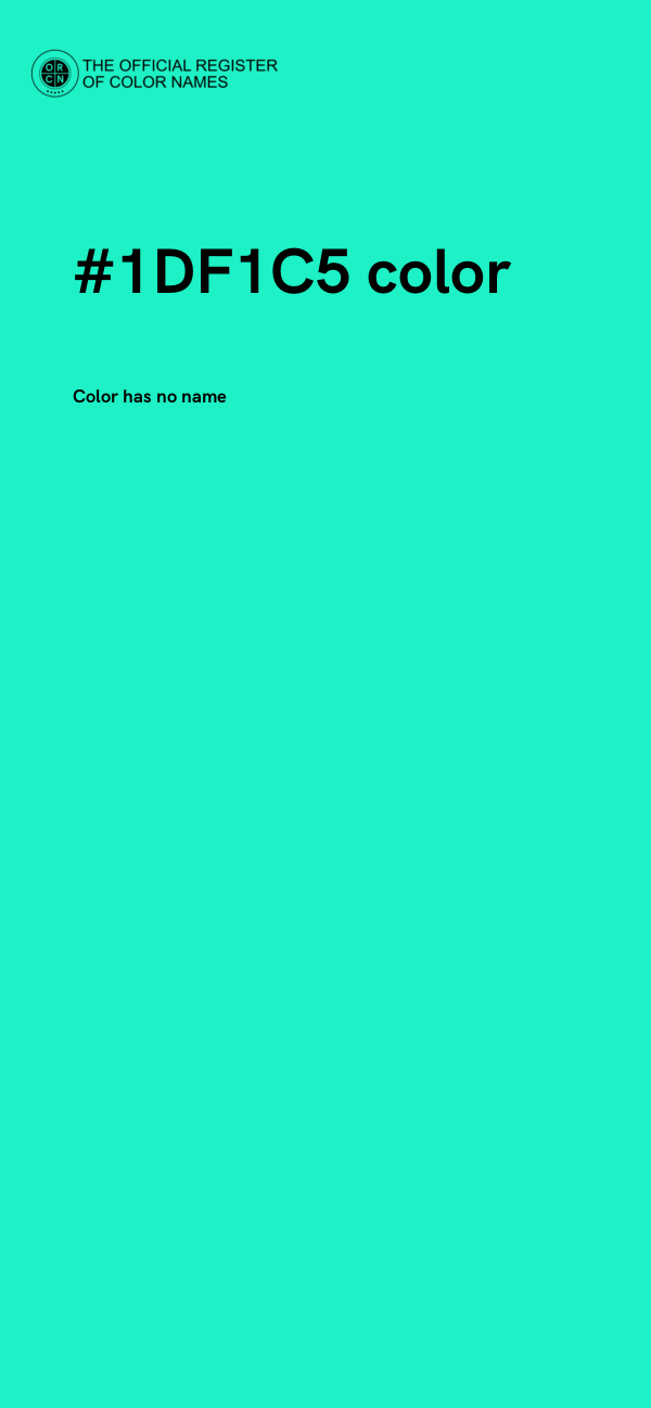 #1DF1C5 color image