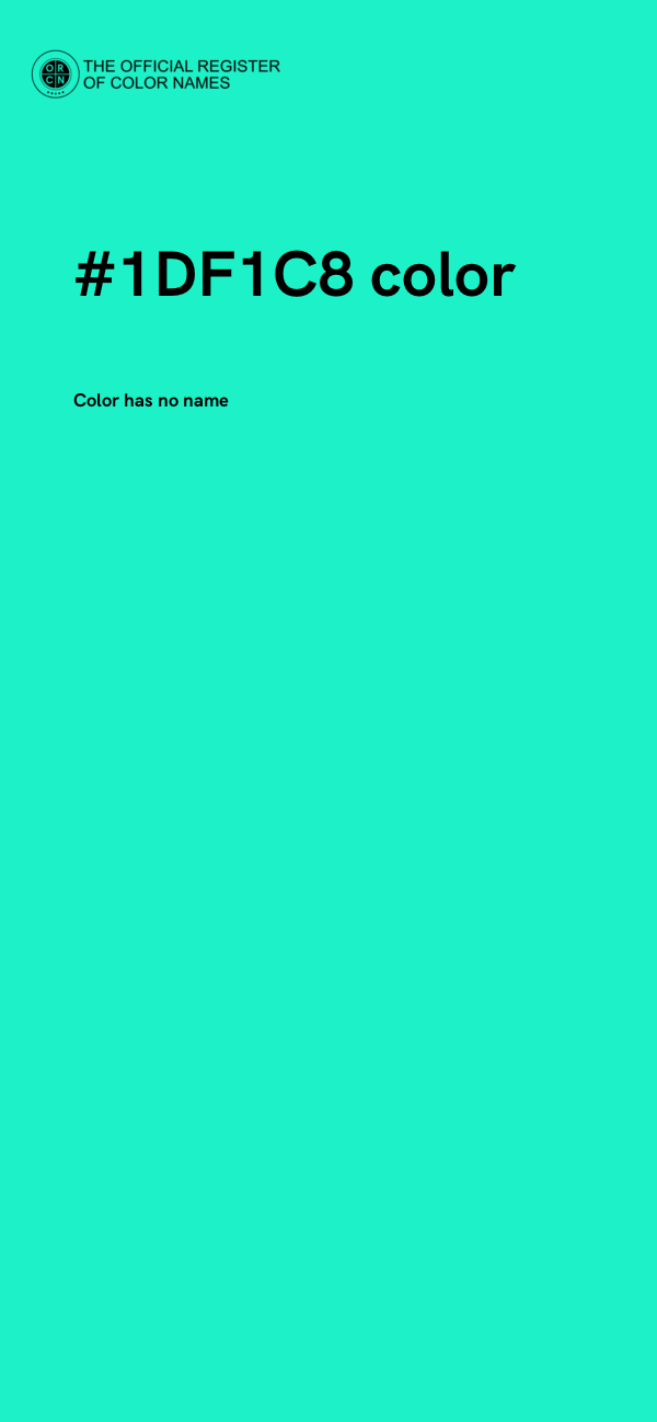 #1DF1C8 color image