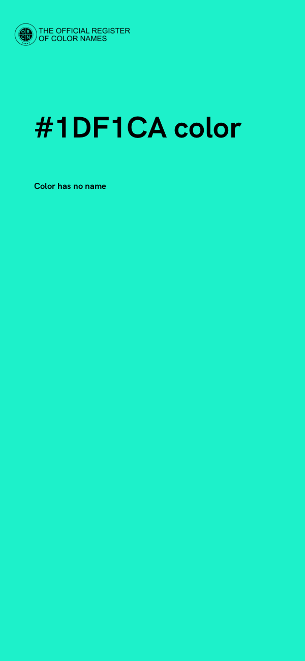 #1DF1CA color image
