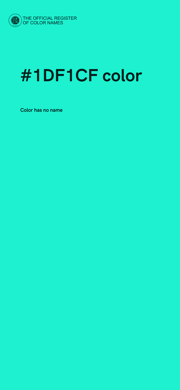 #1DF1CF color image