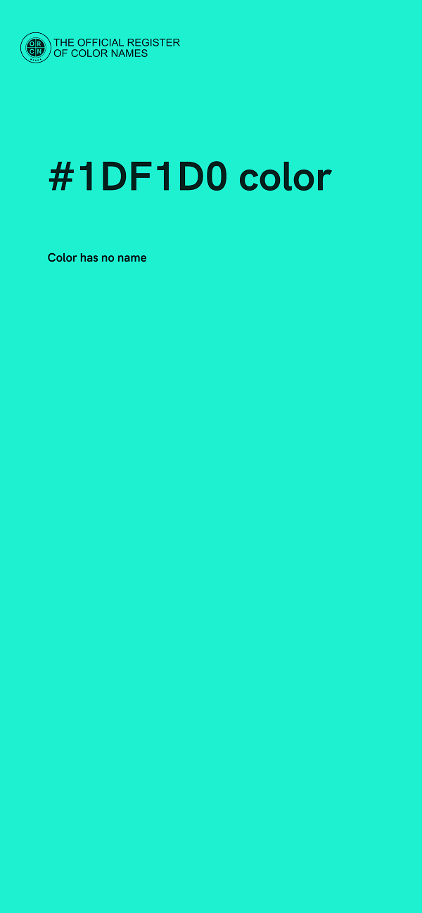 #1DF1D0 color image