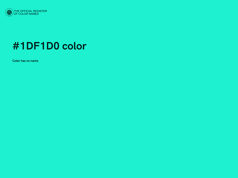 #1DF1D0 color image