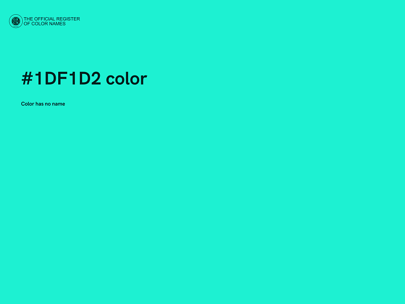 #1DF1D2 color image