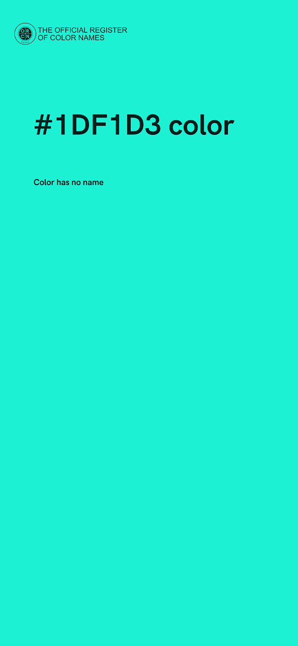 #1DF1D3 color image