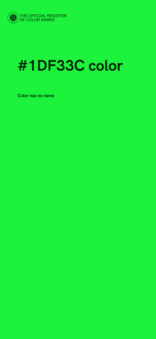 #1DF33C color image