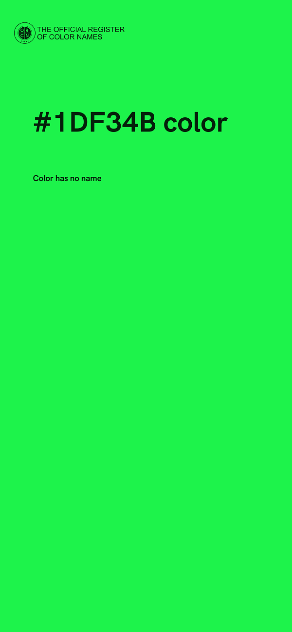 #1DF34B color image