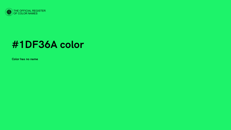 #1DF36A color image