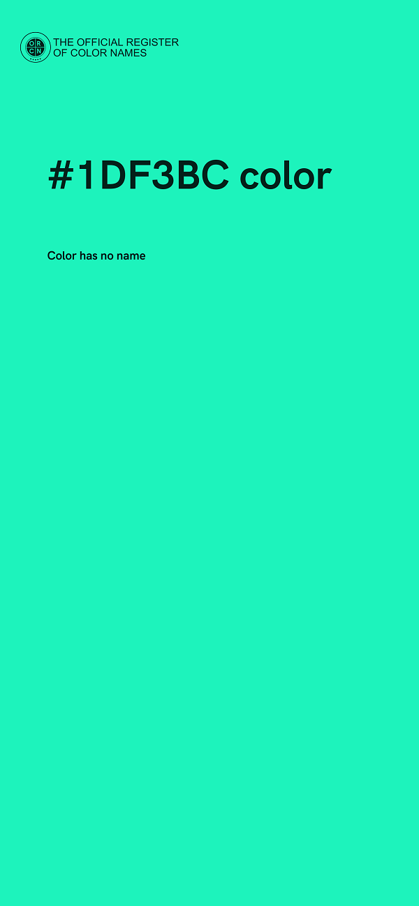 #1DF3BC color image