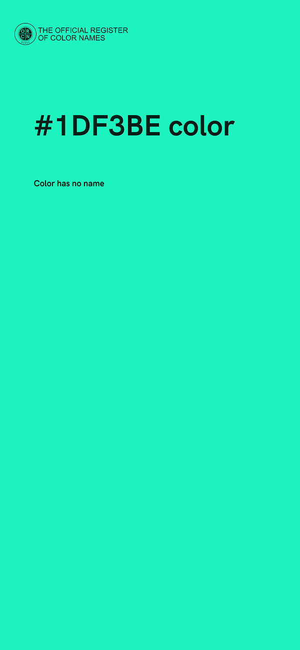 #1DF3BE color image