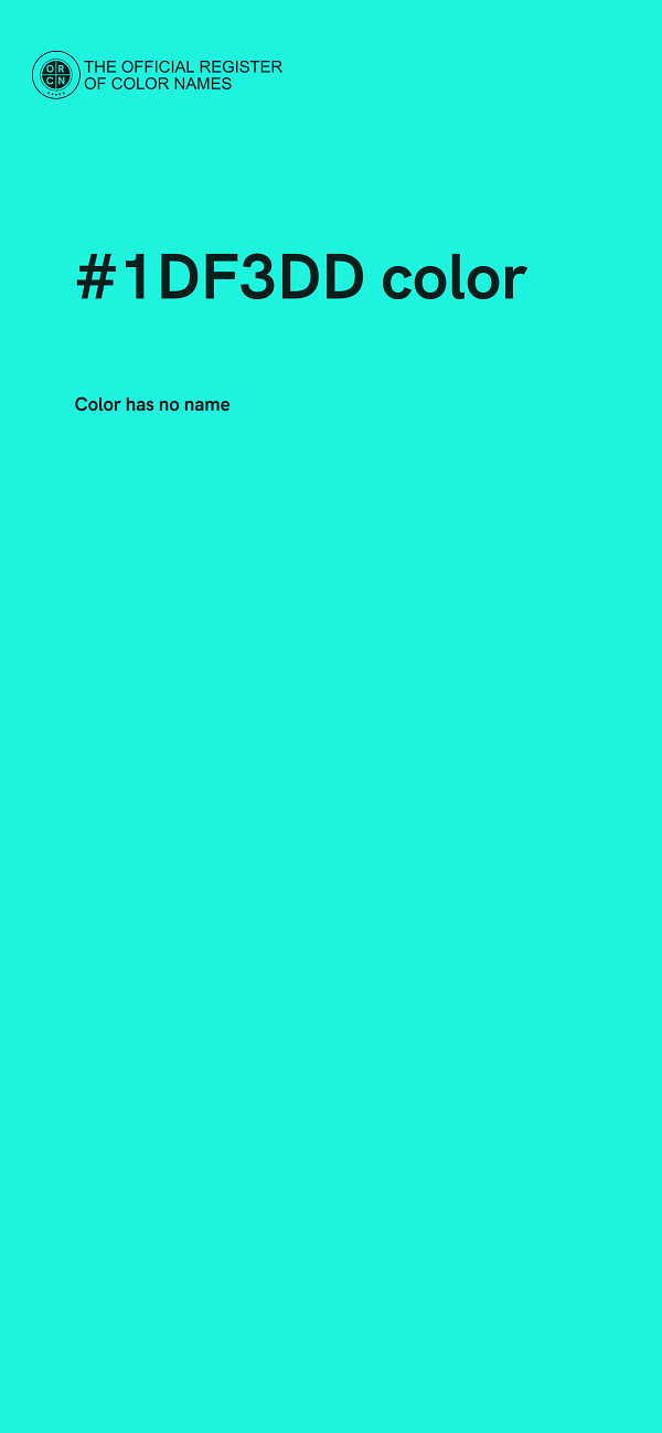 #1DF3DD color image