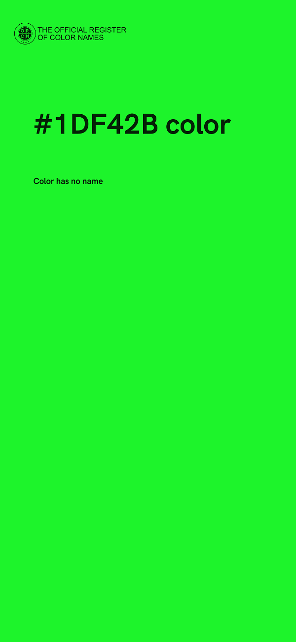 #1DF42B color image