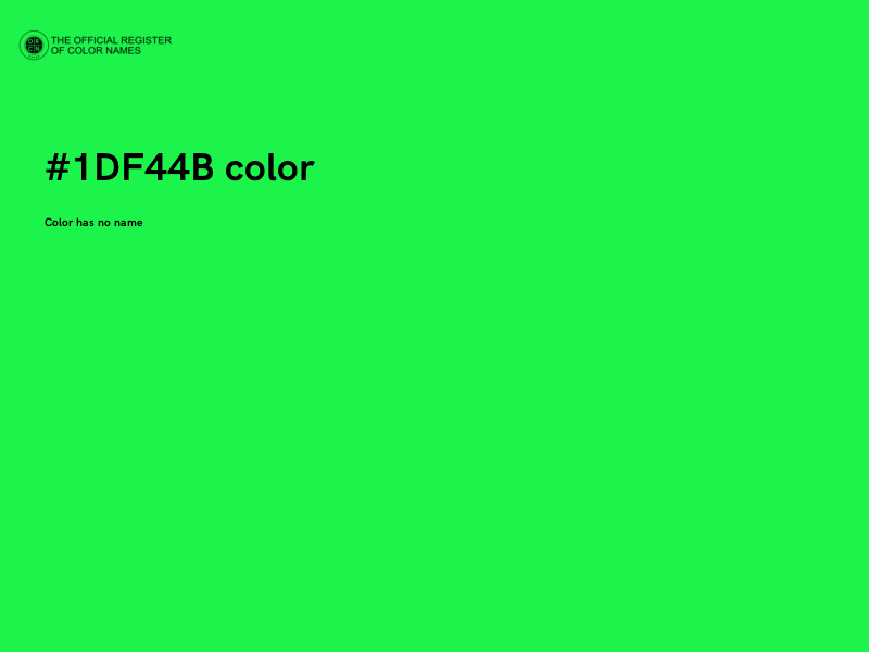 #1DF44B color image