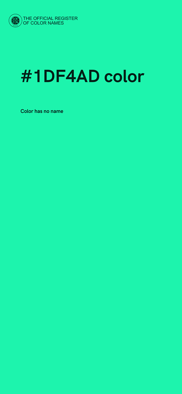 #1DF4AD color image
