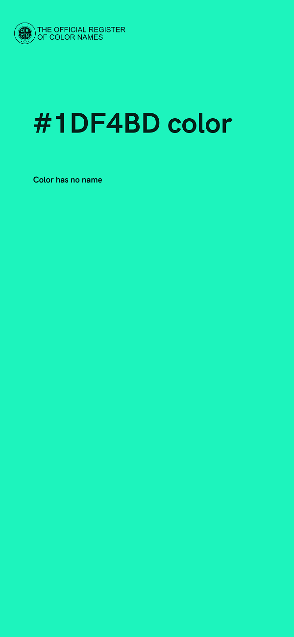 #1DF4BD color image