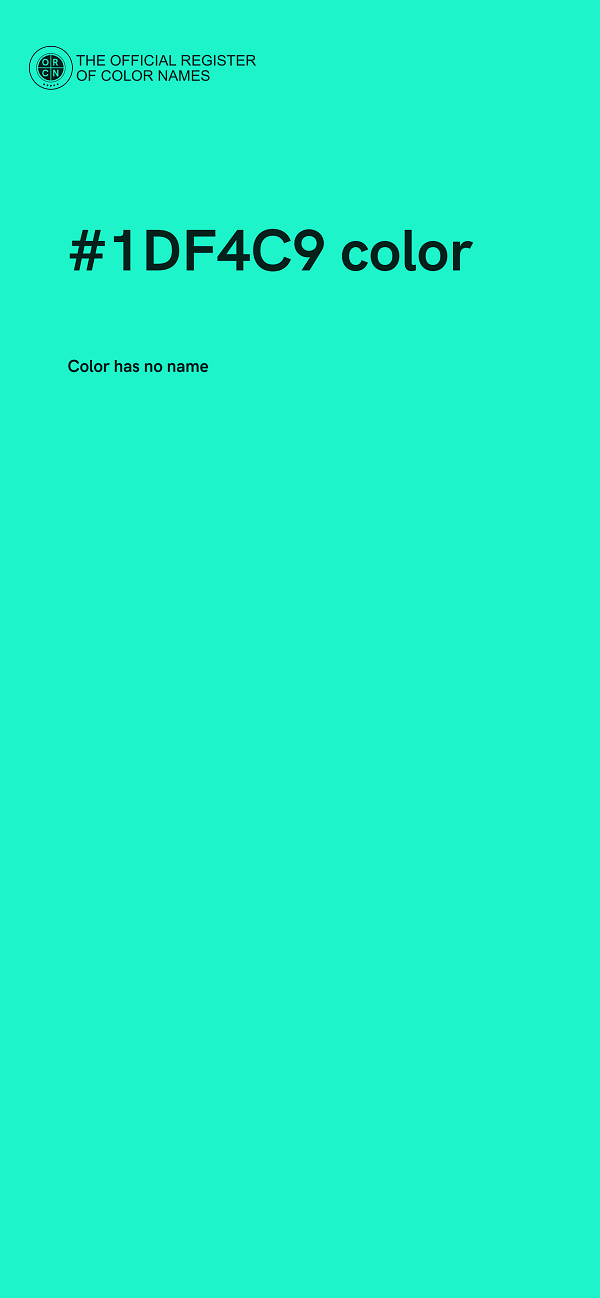 #1DF4C9 color image