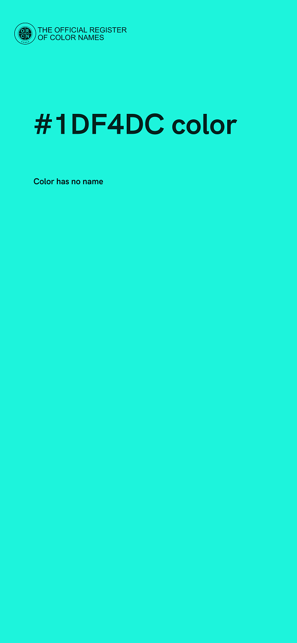 #1DF4DC color image