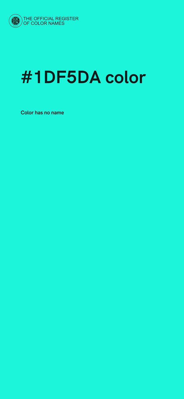 #1DF5DA color image