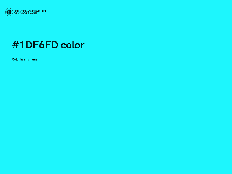 #1DF6FD color image