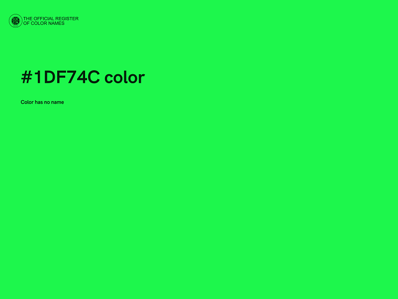 #1DF74C color image