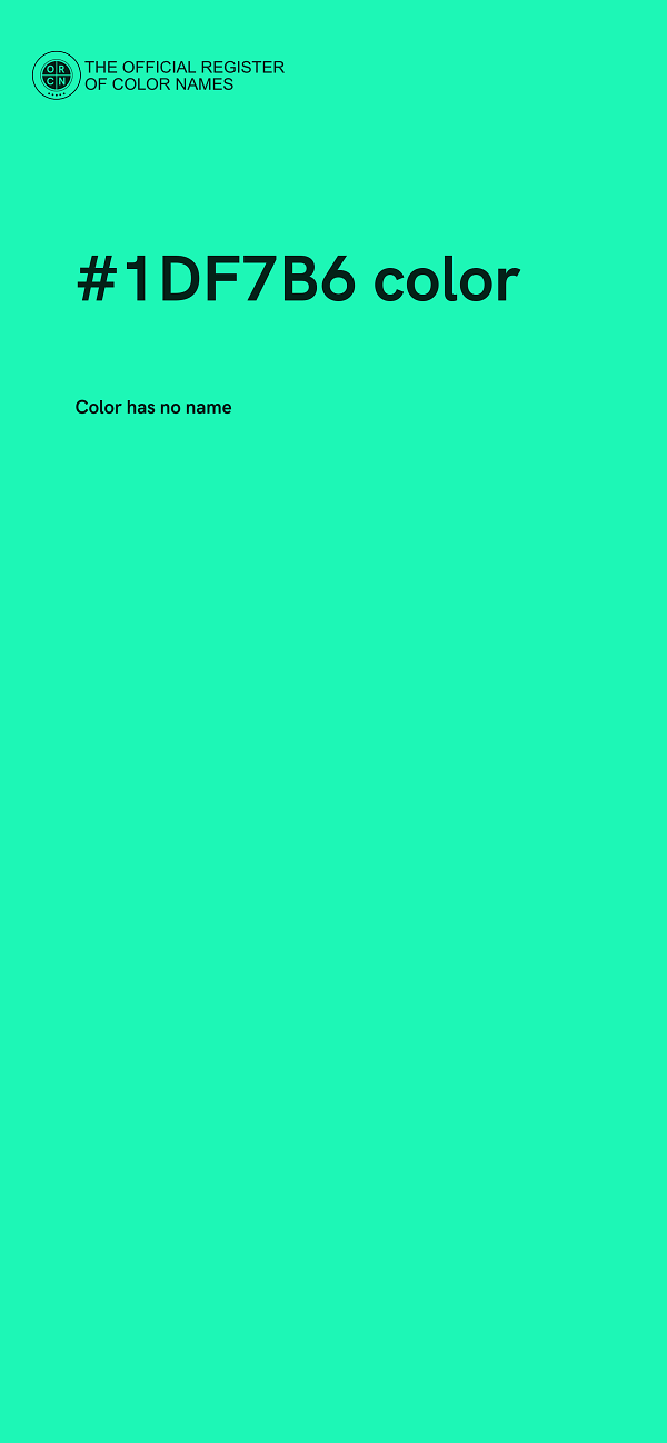 #1DF7B6 color image