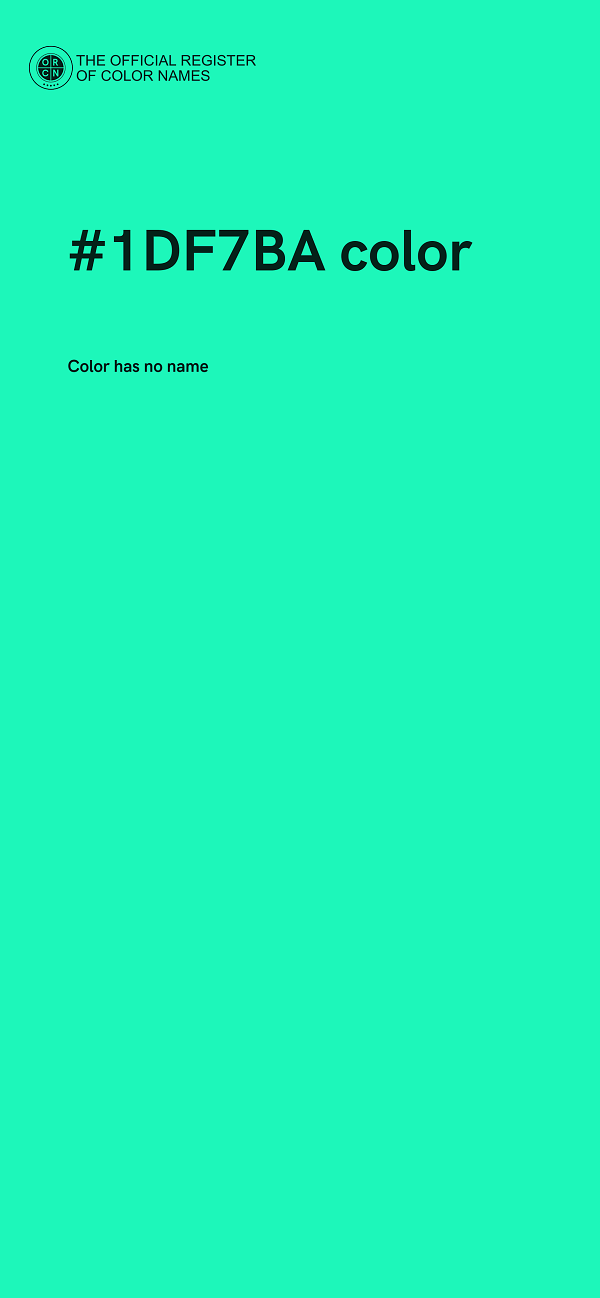 #1DF7BA color image