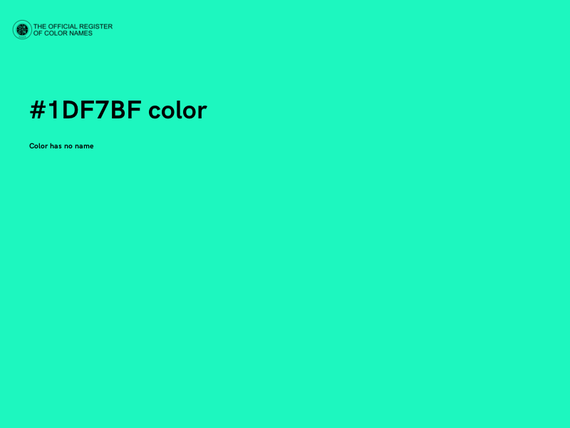 #1DF7BF color image