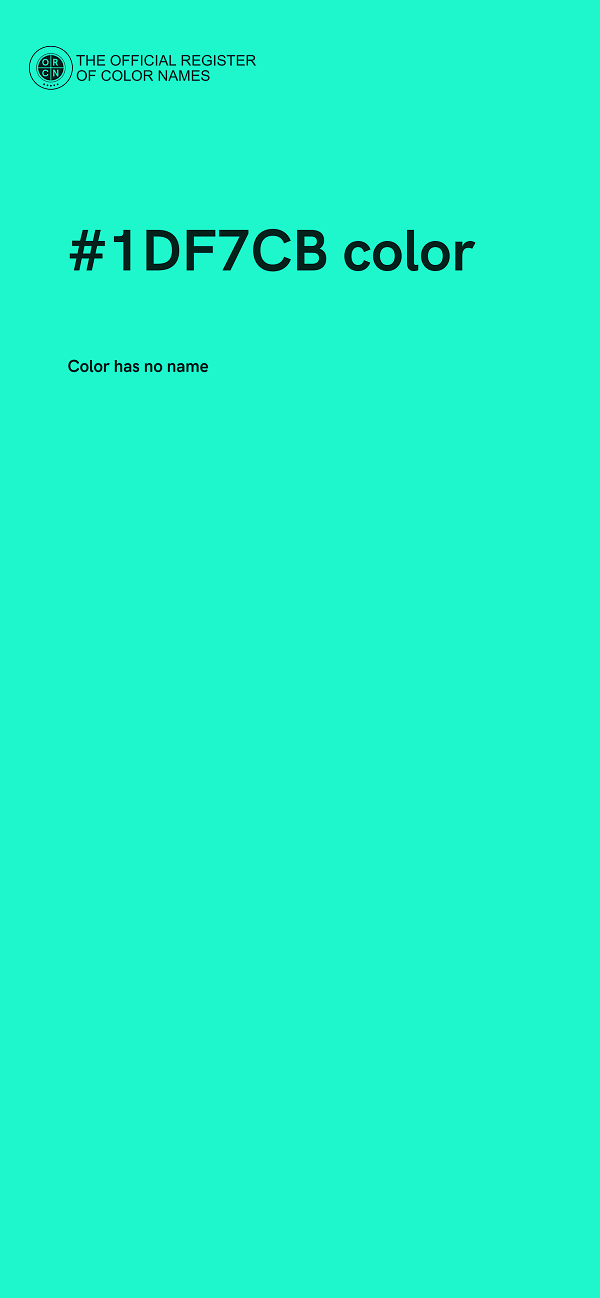 #1DF7CB color image