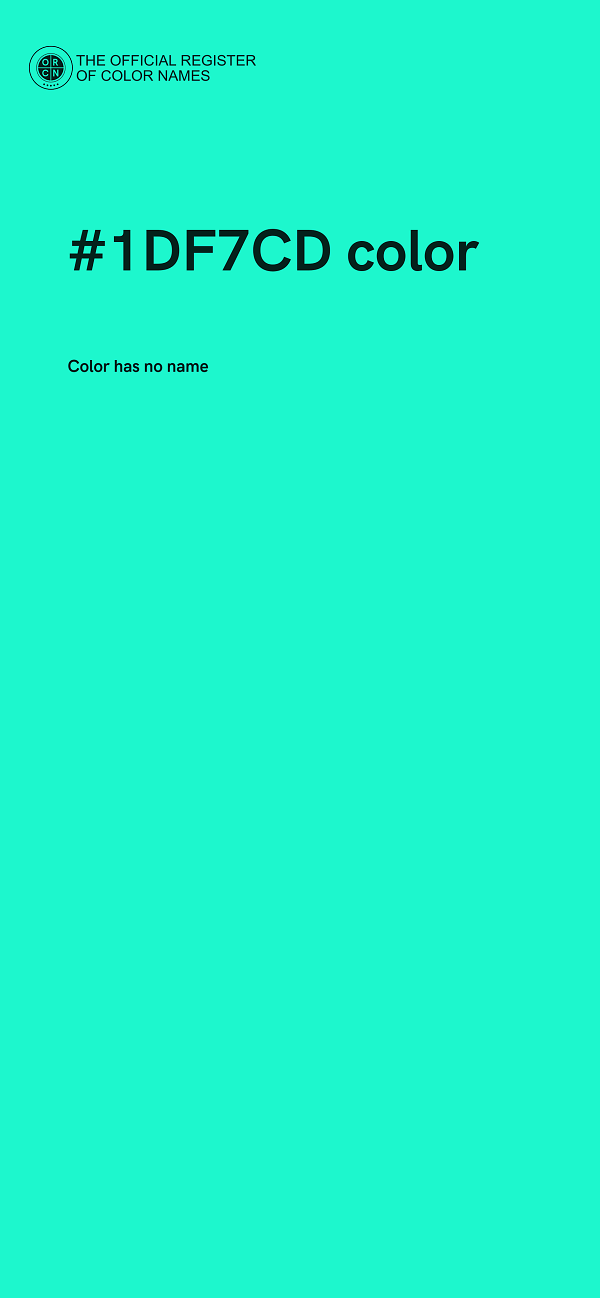 #1DF7CD color image