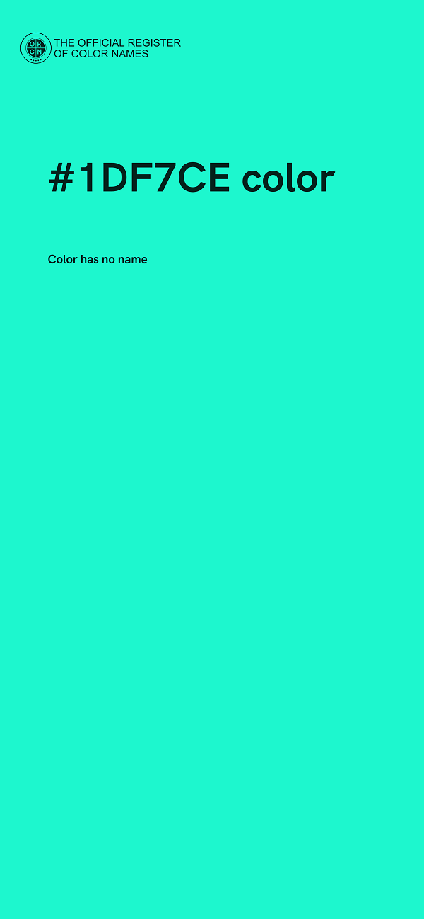 #1DF7CE color image