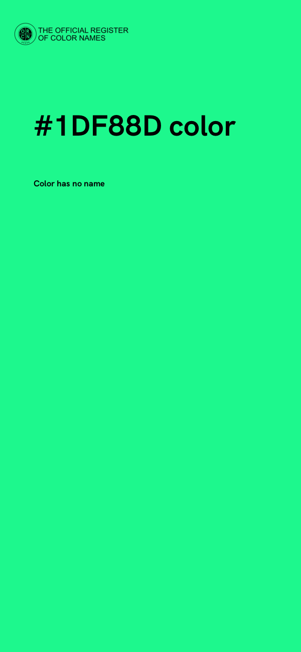 #1DF88D color image