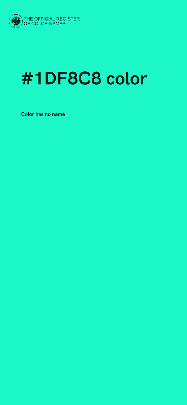 #1DF8C8 color image