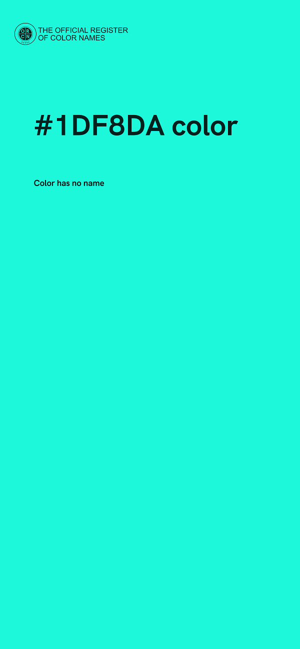 #1DF8DA color image