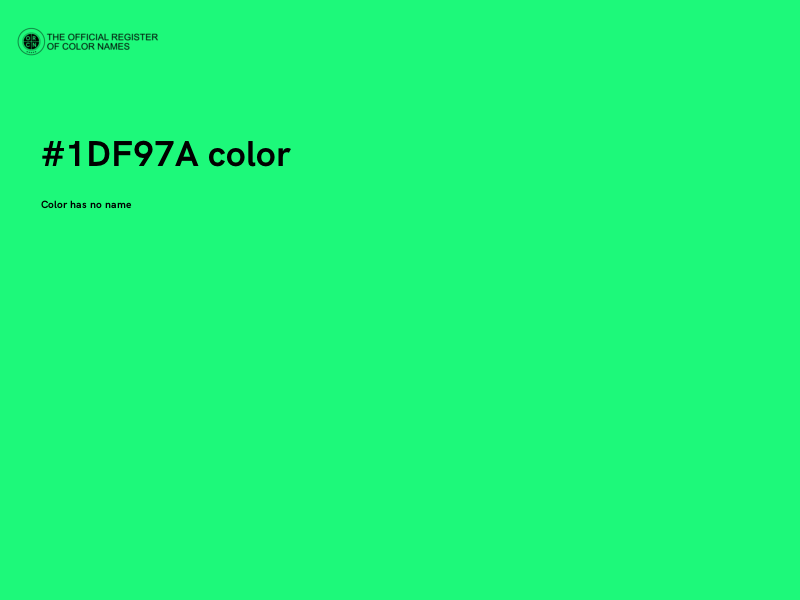 #1DF97A color image