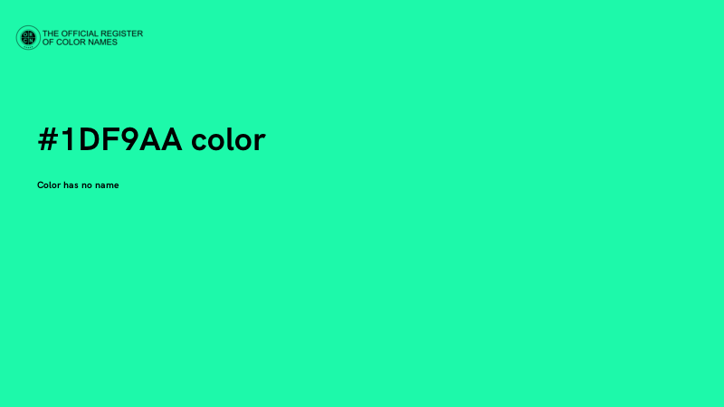 #1DF9AA color image