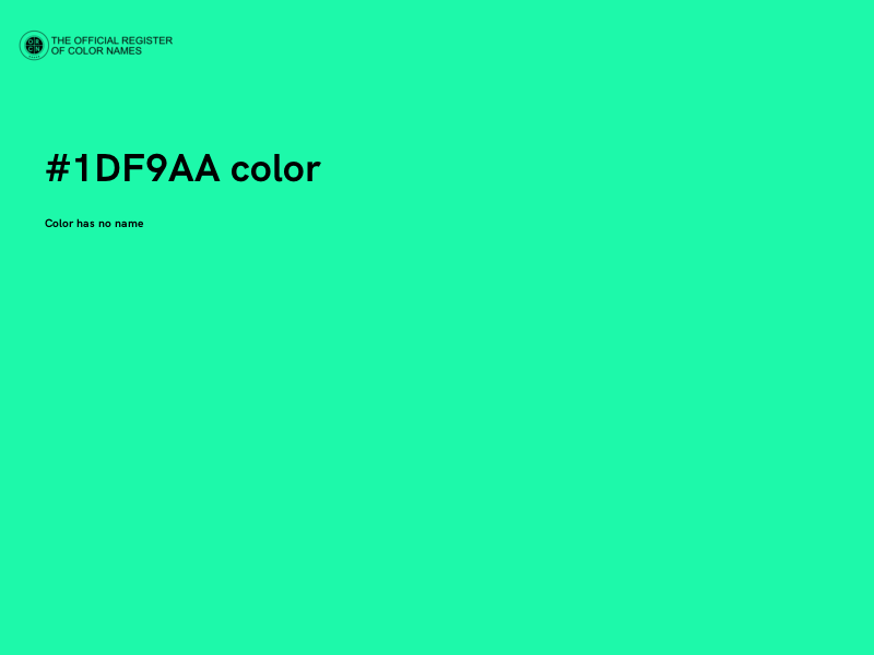 #1DF9AA color image