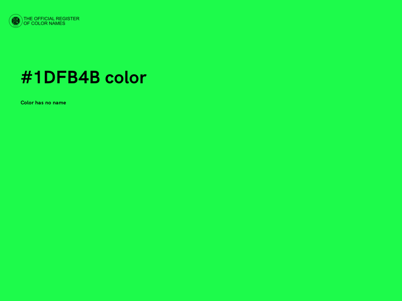 #1DFB4B color image