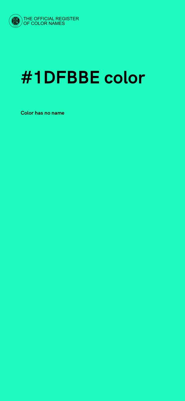 #1DFBBE color image