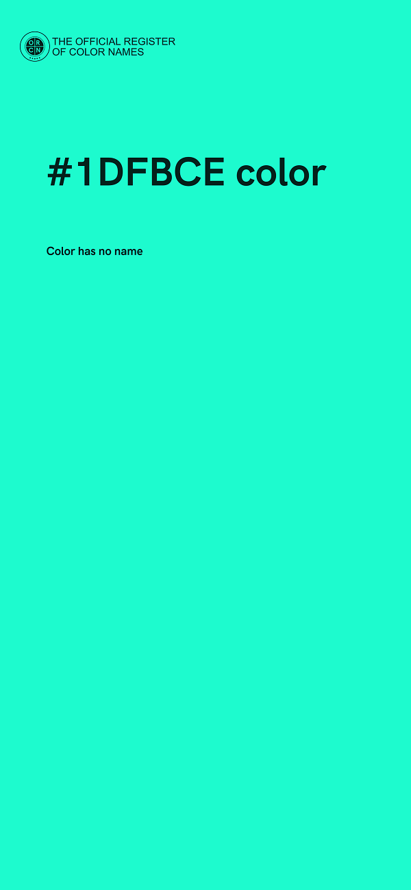 #1DFBCE color image
