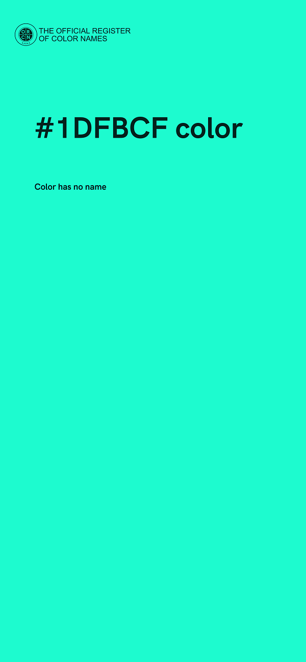 #1DFBCF color image