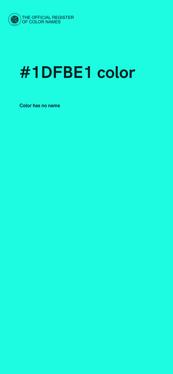 #1DFBE1 color image