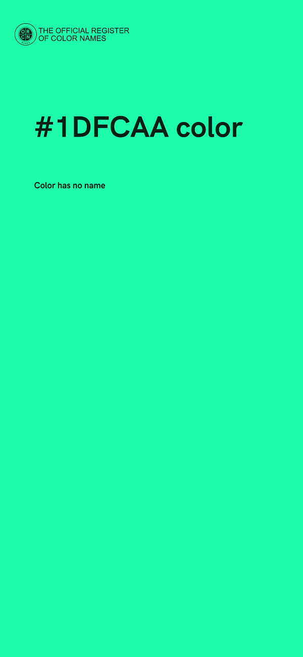 #1DFCAA color image