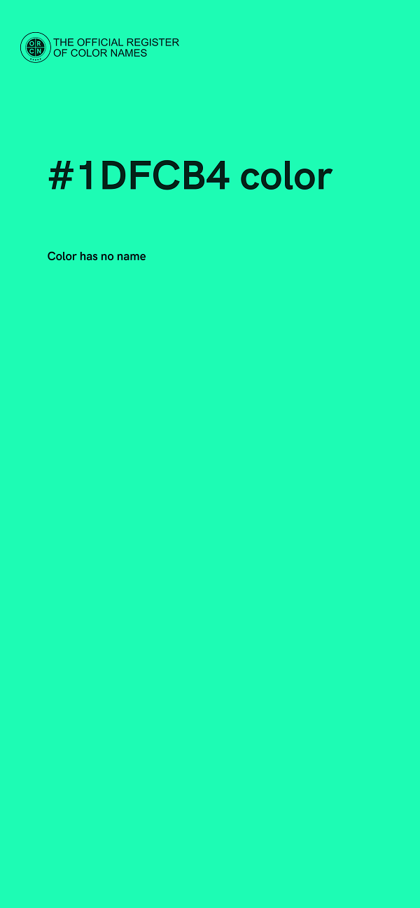 #1DFCB4 color image