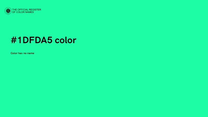 #1DFDA5 color image