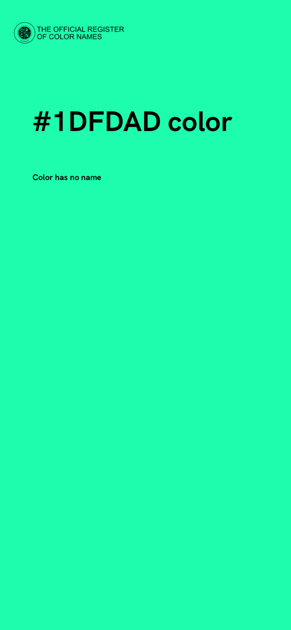 #1DFDAD color image