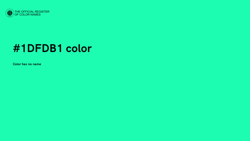 #1DFDB1 color image