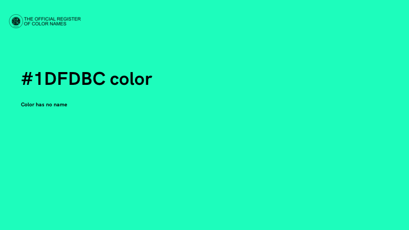 #1DFDBC color image