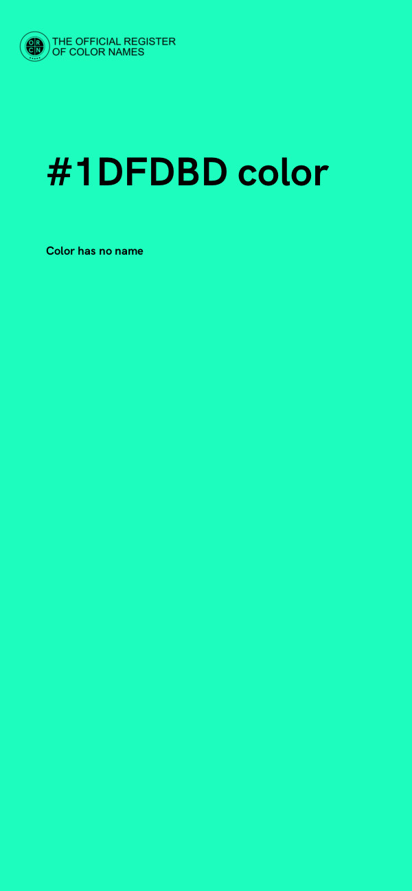 #1DFDBD color image