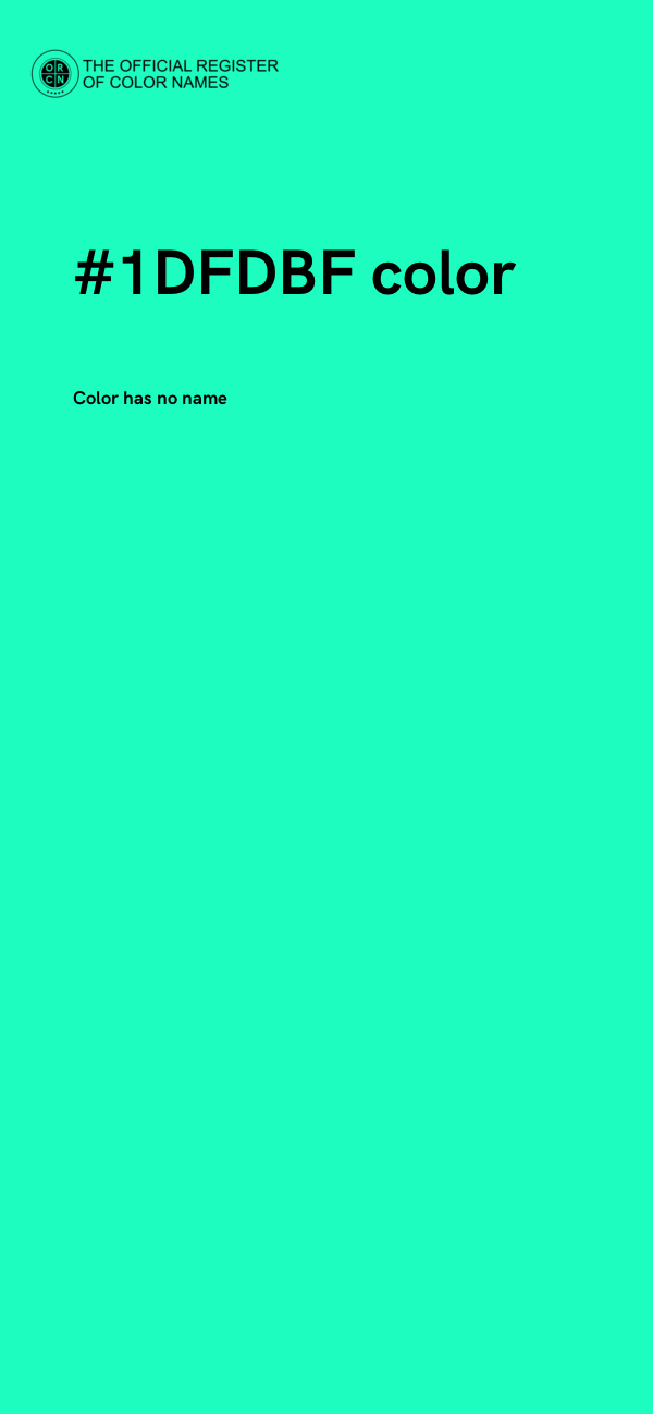 #1DFDBF color image