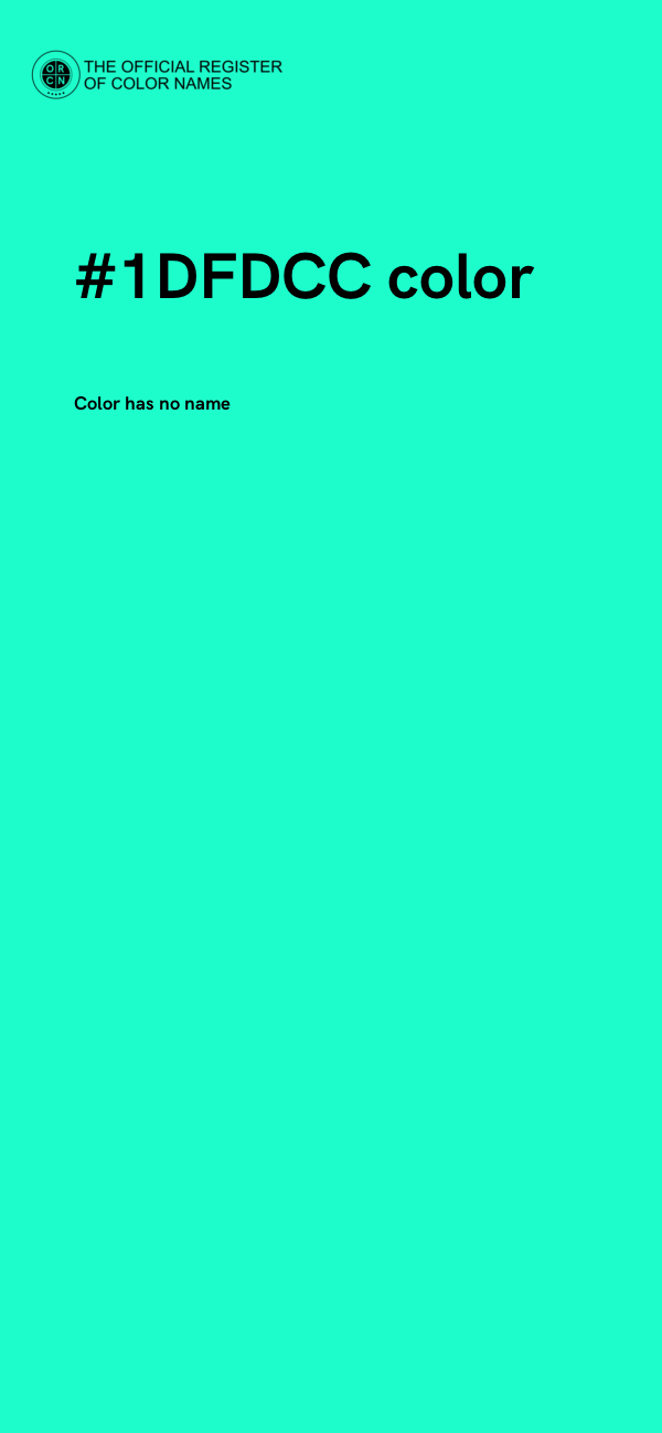 #1DFDCC color image